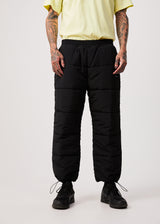 Afends Unisex Pala - Unisex Recycled Puffer Pants - Black - Afends unisex pala   unisex recycled puffer pants   black 