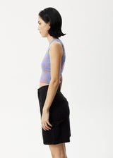 Afends Womens Jeet Dalston - Ribbed Singlet - Arctic - Afends womens jeet dalston   ribbed singlet   arctic 