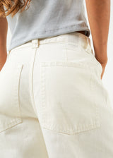 Afends Womens Bella - Organic Denim Baggy Jeans - Off White - Afends womens bella   organic denim baggy jeans   off white 