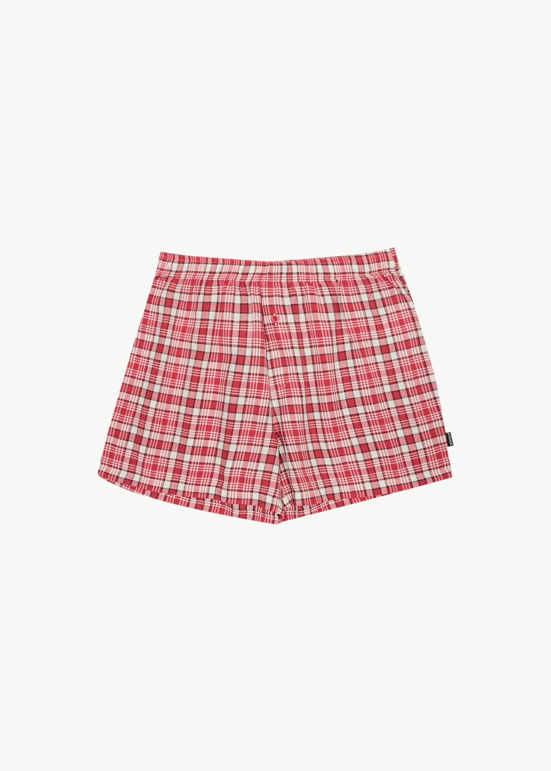 AFENDS Mens Check Out - Boxer Brief One Pack - Red Check 