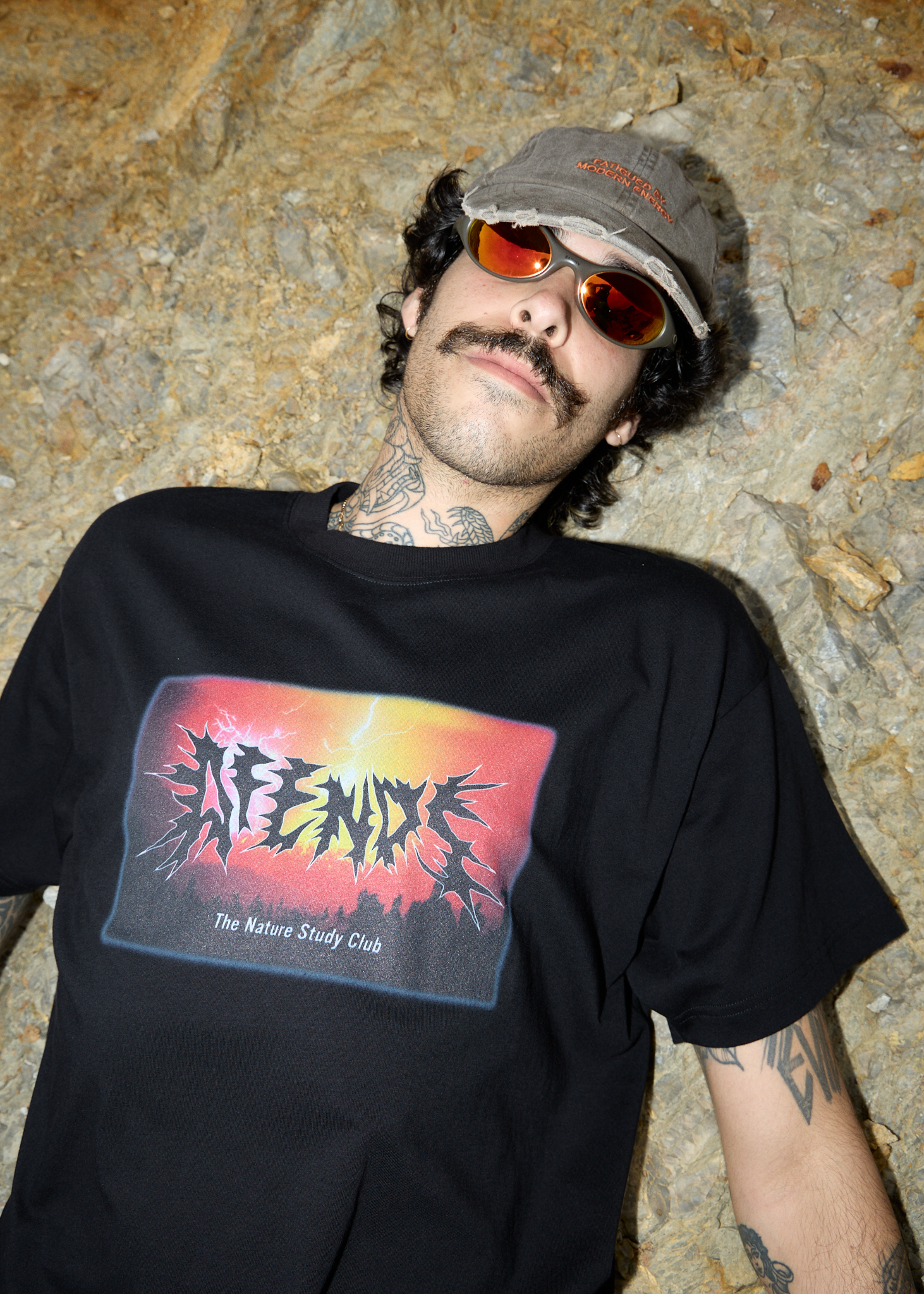 AFENDS Womens Fatigued - Panelled Cap - Coffee