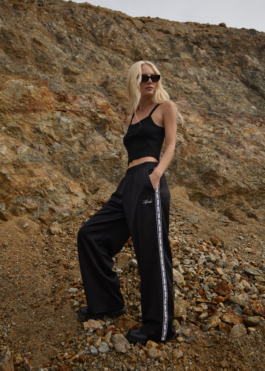 AFENDS Womens Taylor - Rib Singlet - Black