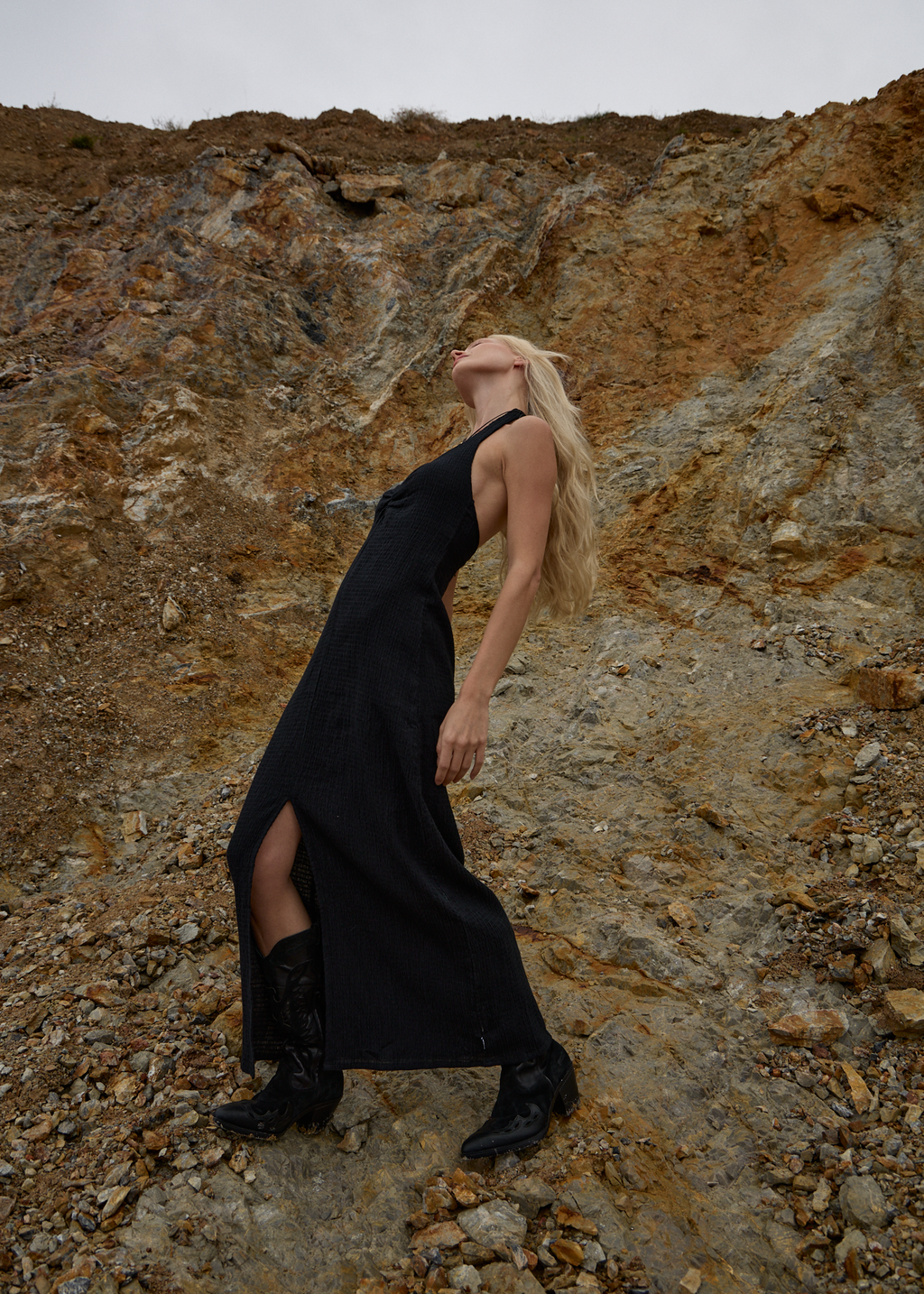 AFENDS Womens Andy - Halter Maxi Dress - Black