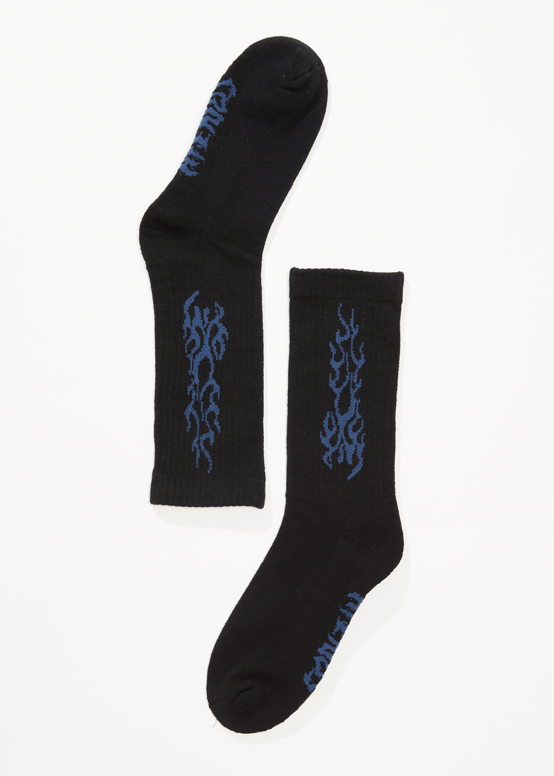 AFENDS Mens Scorched - Socks One Pack - Black