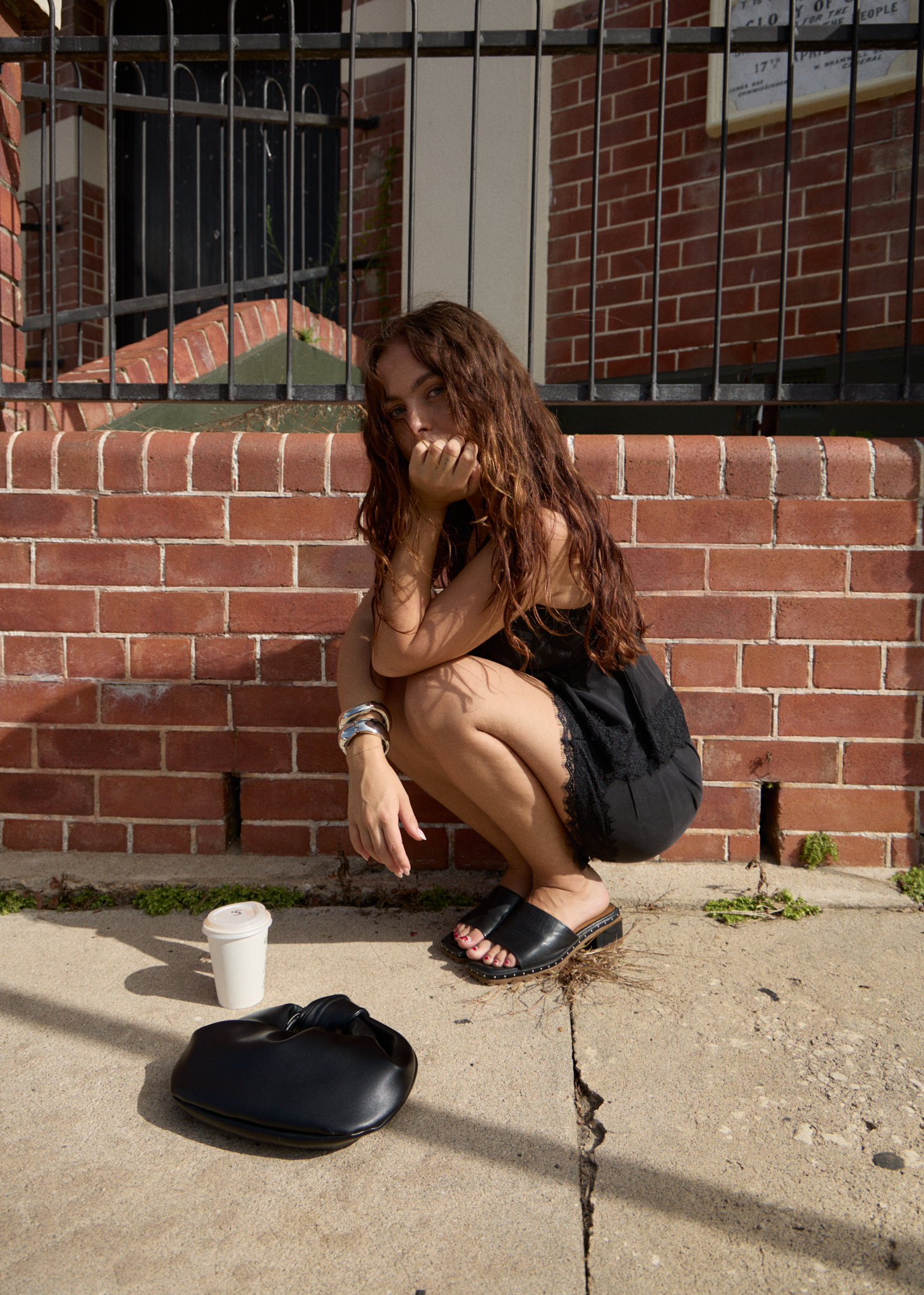 AFENDS Womens Sinclair - Cupro Mini Skirt - Black