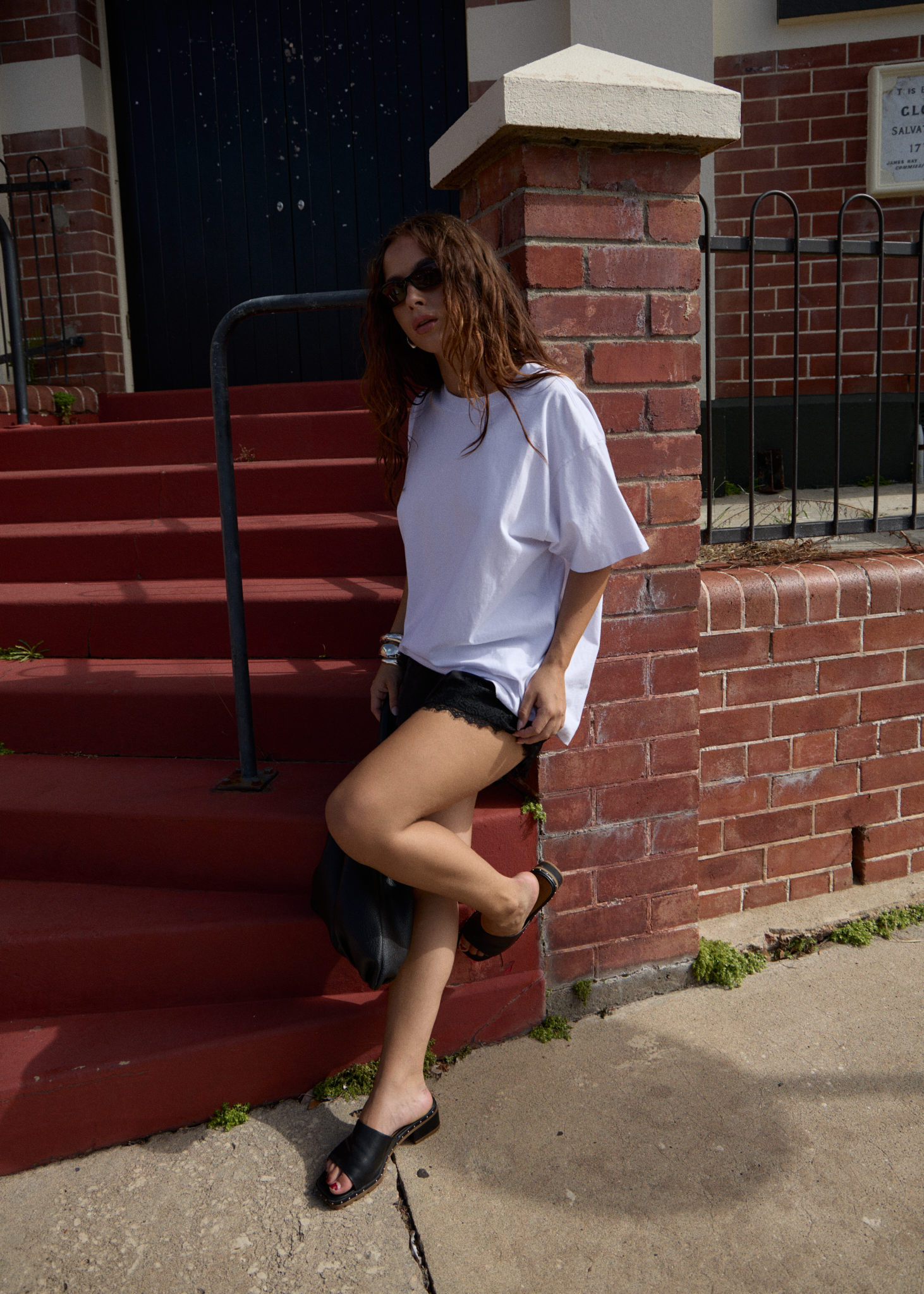 AFENDS Mens Genesis - Heavyweight Boxy Tee - White