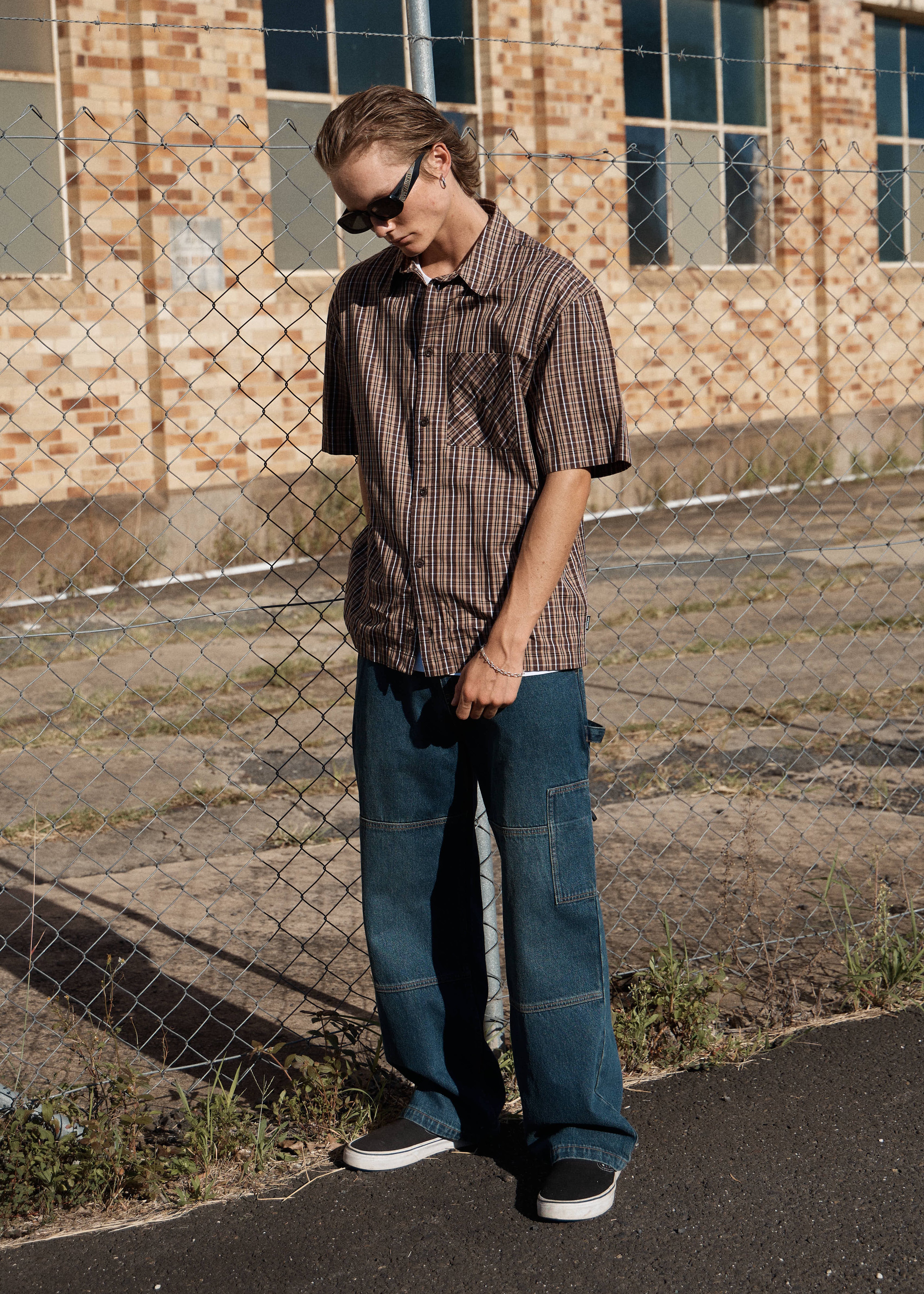 AFENDS Mens Richmond - Denim Workwear Jean - Vintage Wash