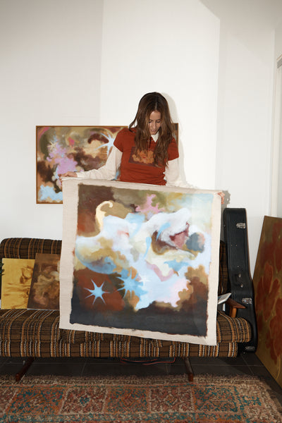 AFENDS Womens Dark Heaven - Baby Tee - Red Rum