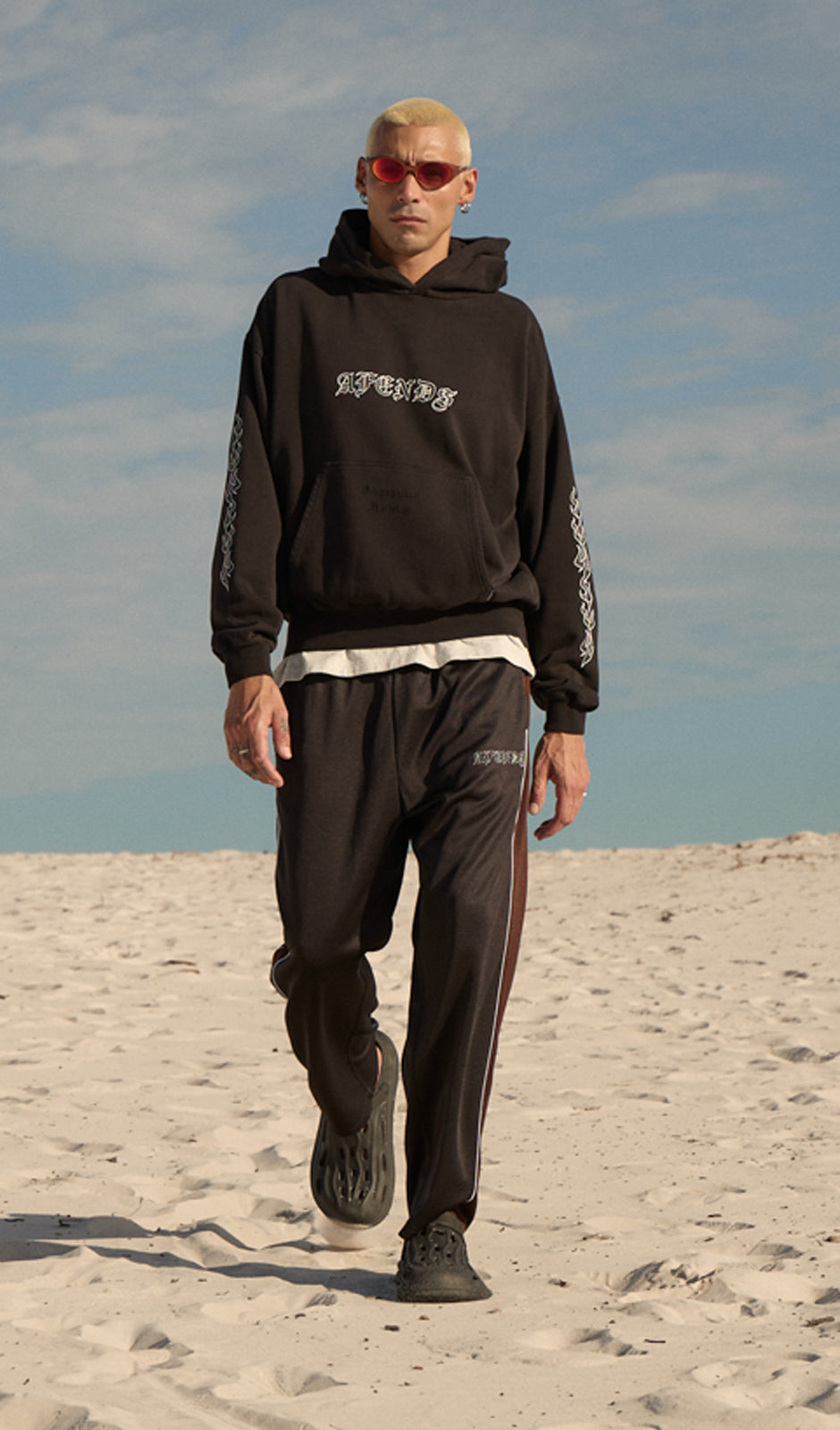 AFENDS Mens Machine - Trackpant - Black