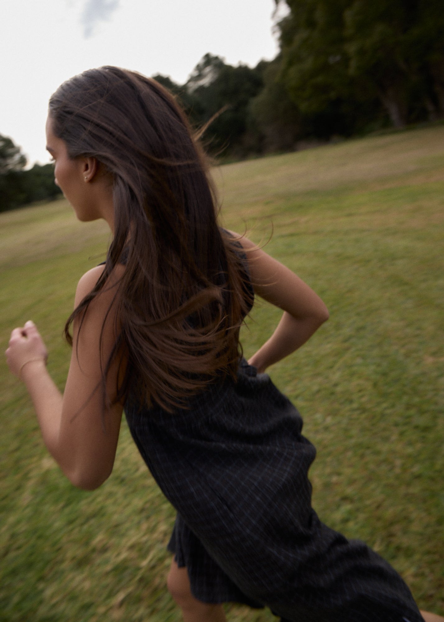 AFENDS Womens Dusk - Seersucker Check Midi Dress - Black Check