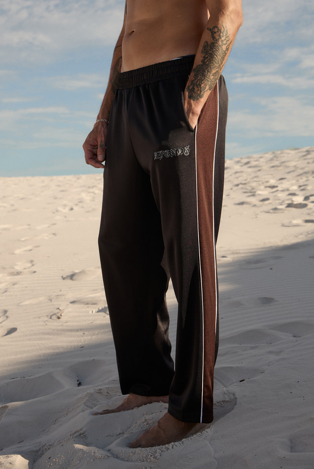 AFENDS Mens Machine - Trackpant - Black