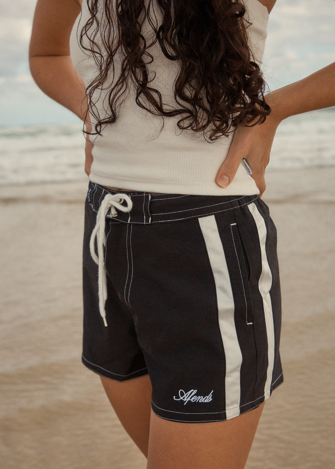 AFENDS Womens Ellia - Recycled Boardshorts - Black