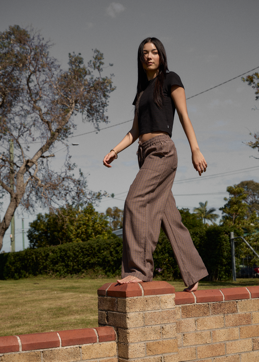 AFENDS Womens Hometown - Pant - Coffee