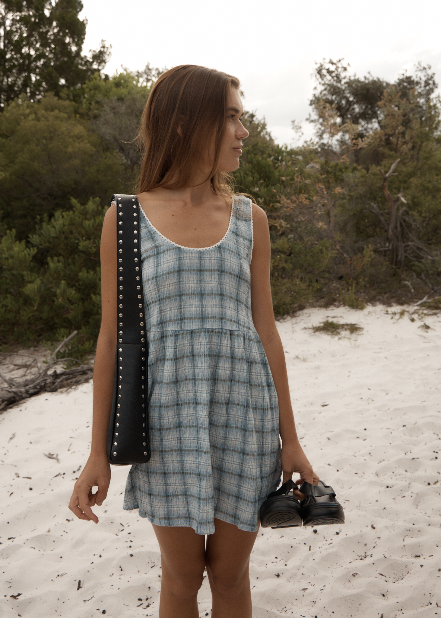 afends jesse hemp mini dress Afends Womens Asta Jesse - Hemp Seersucker Mini Dress
