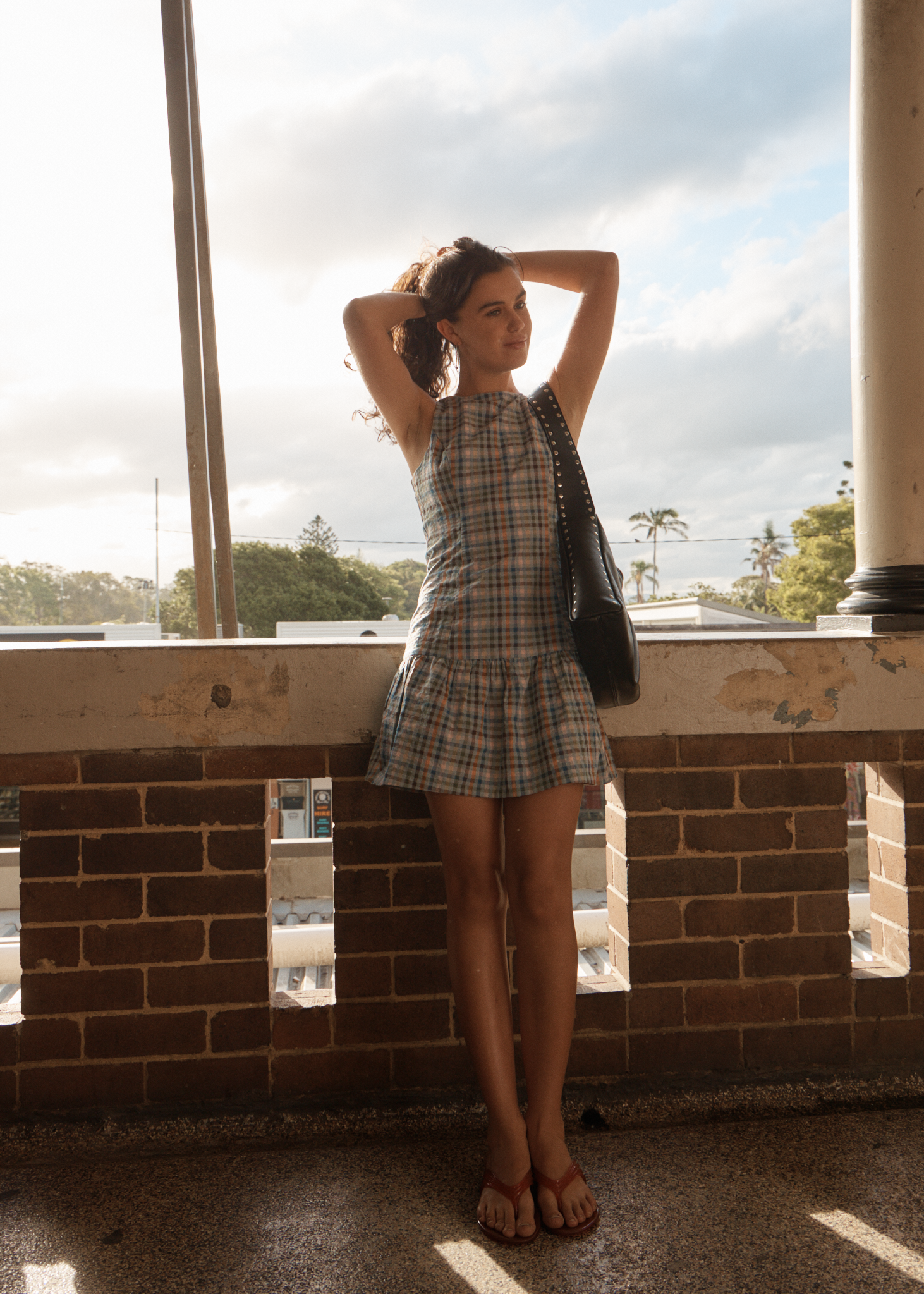 AFENDS Womens Amelie Check - Mini Dress - Multi