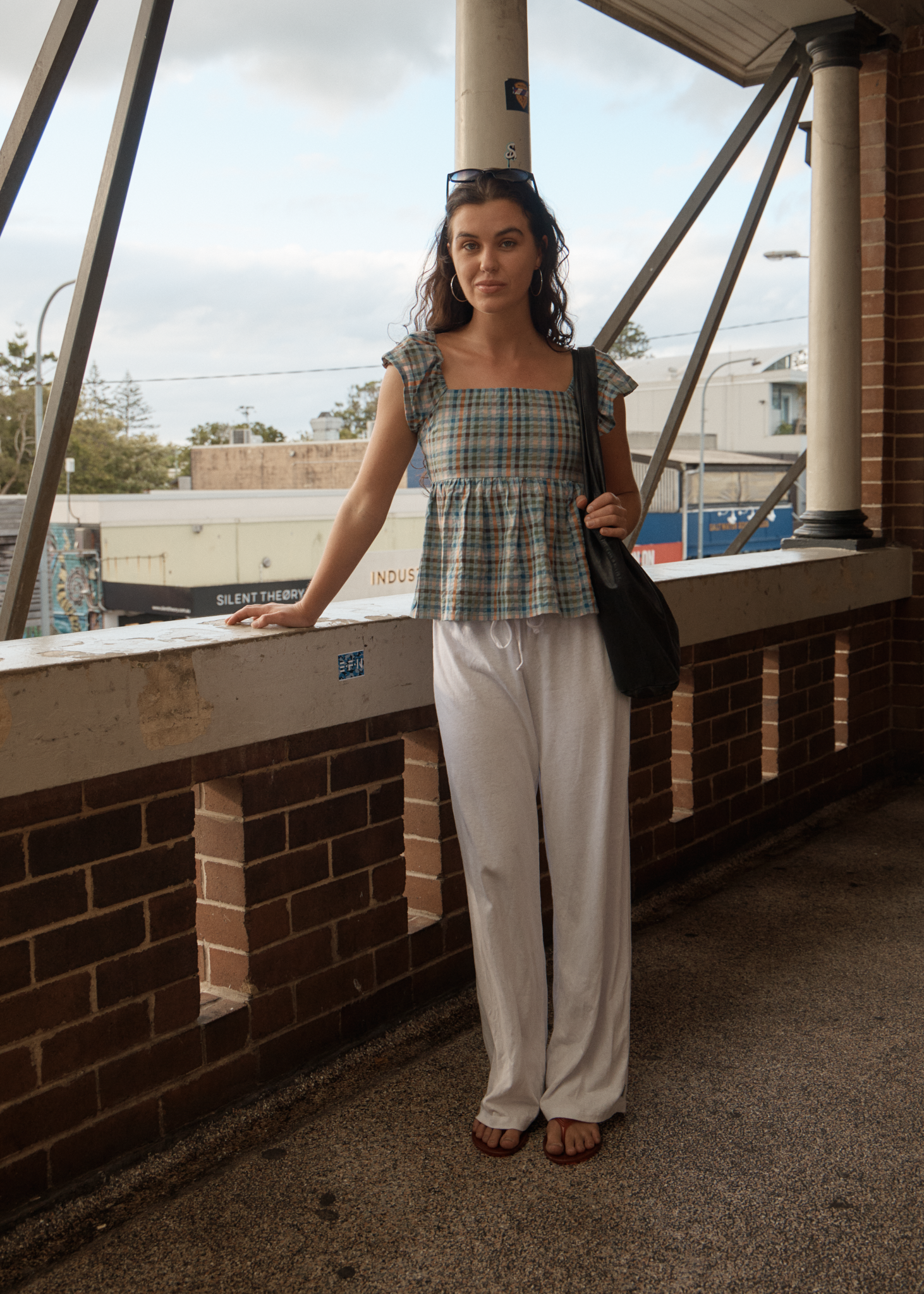 AFENDS Womens Amelie Check - Mini Top - Multi