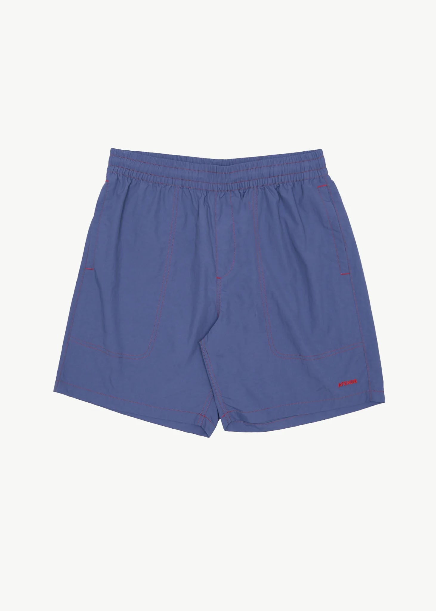 AFENDS Mens Baywatch - Swim Short 18" - Marlin