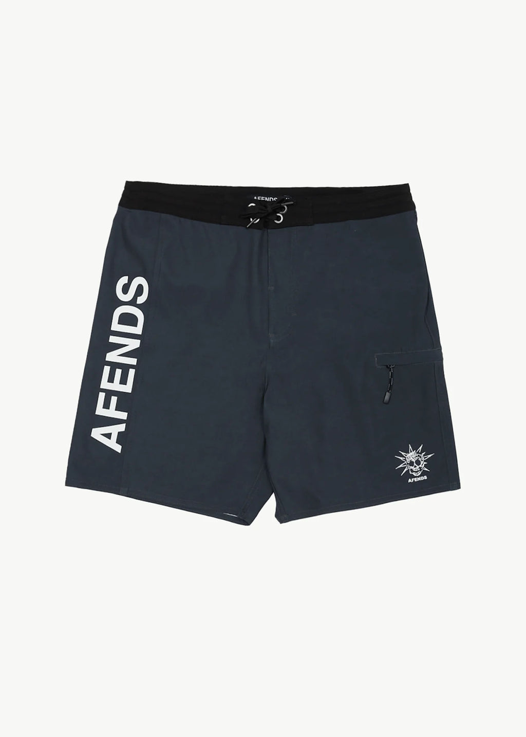 AFENDS Mens Graveyard - Surf Related Boardshort 18" - Charcoal