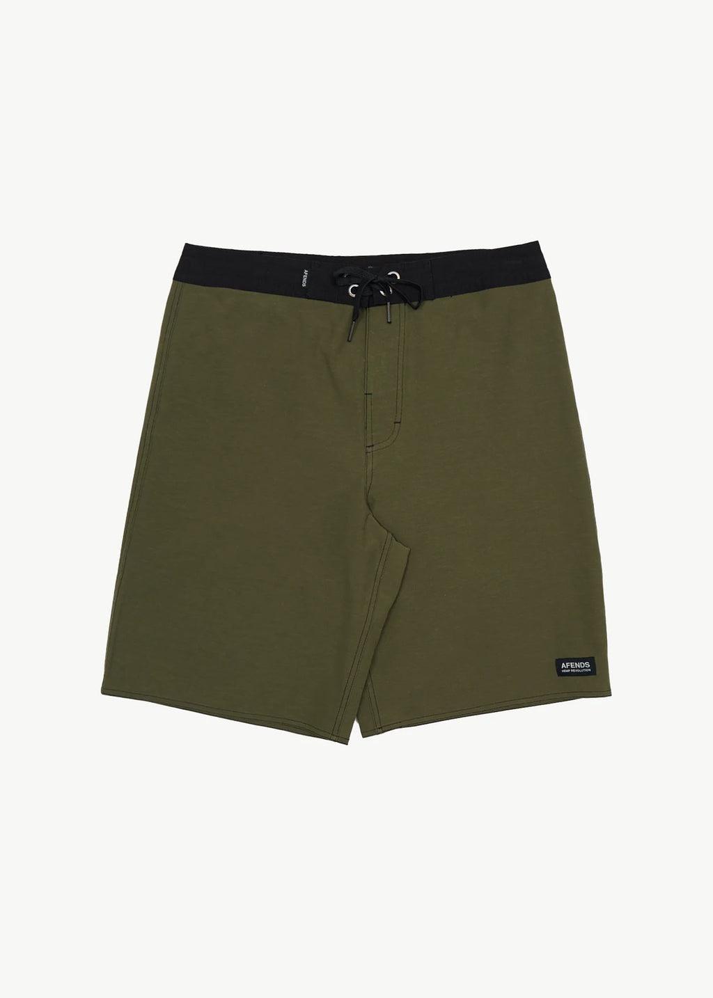 AFENDS Mens Surf Related V.2 - Fixed Waist Boardshort 20" - Military