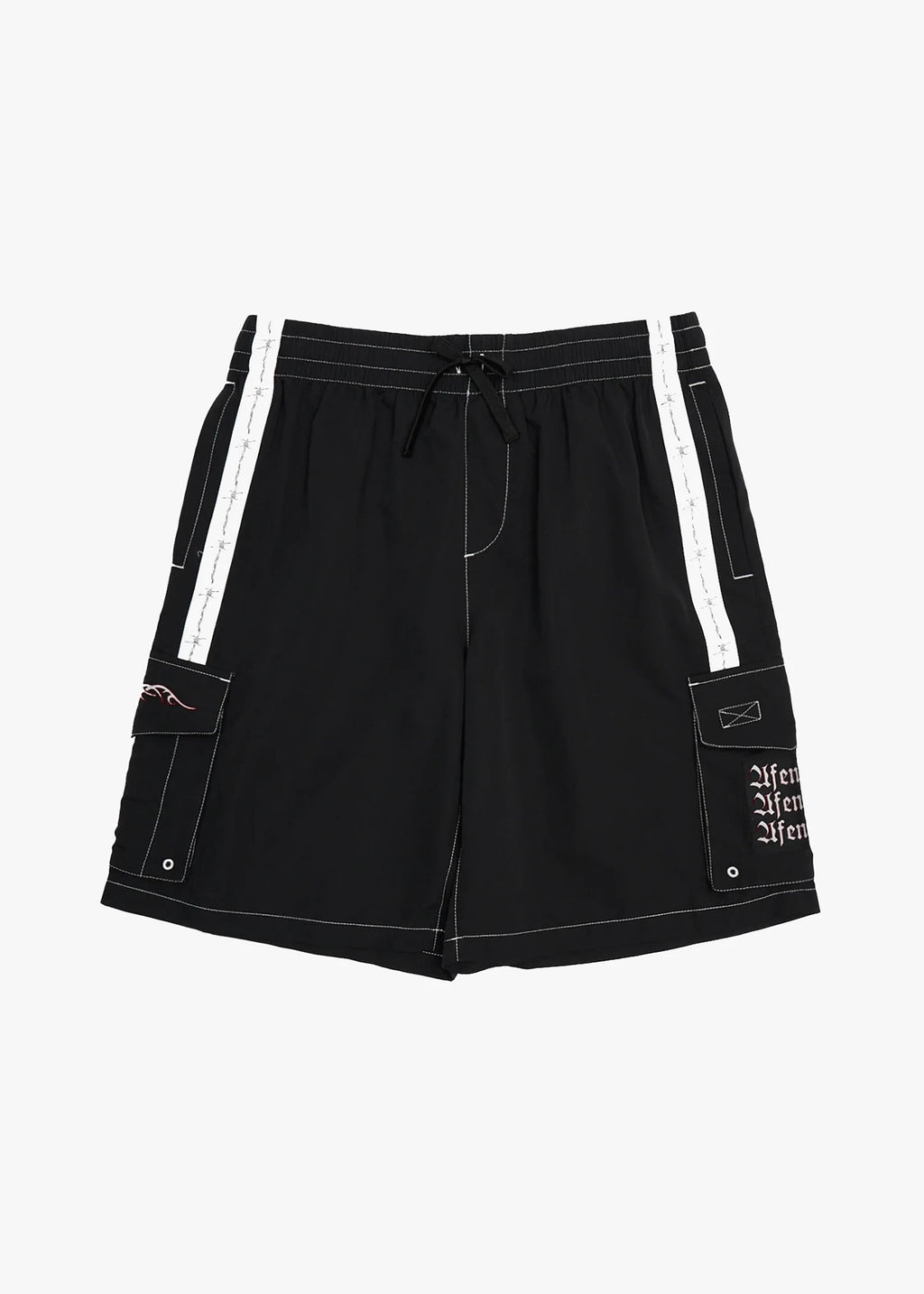 AFENDS Mens Moments - Cargo Short 21" - Black