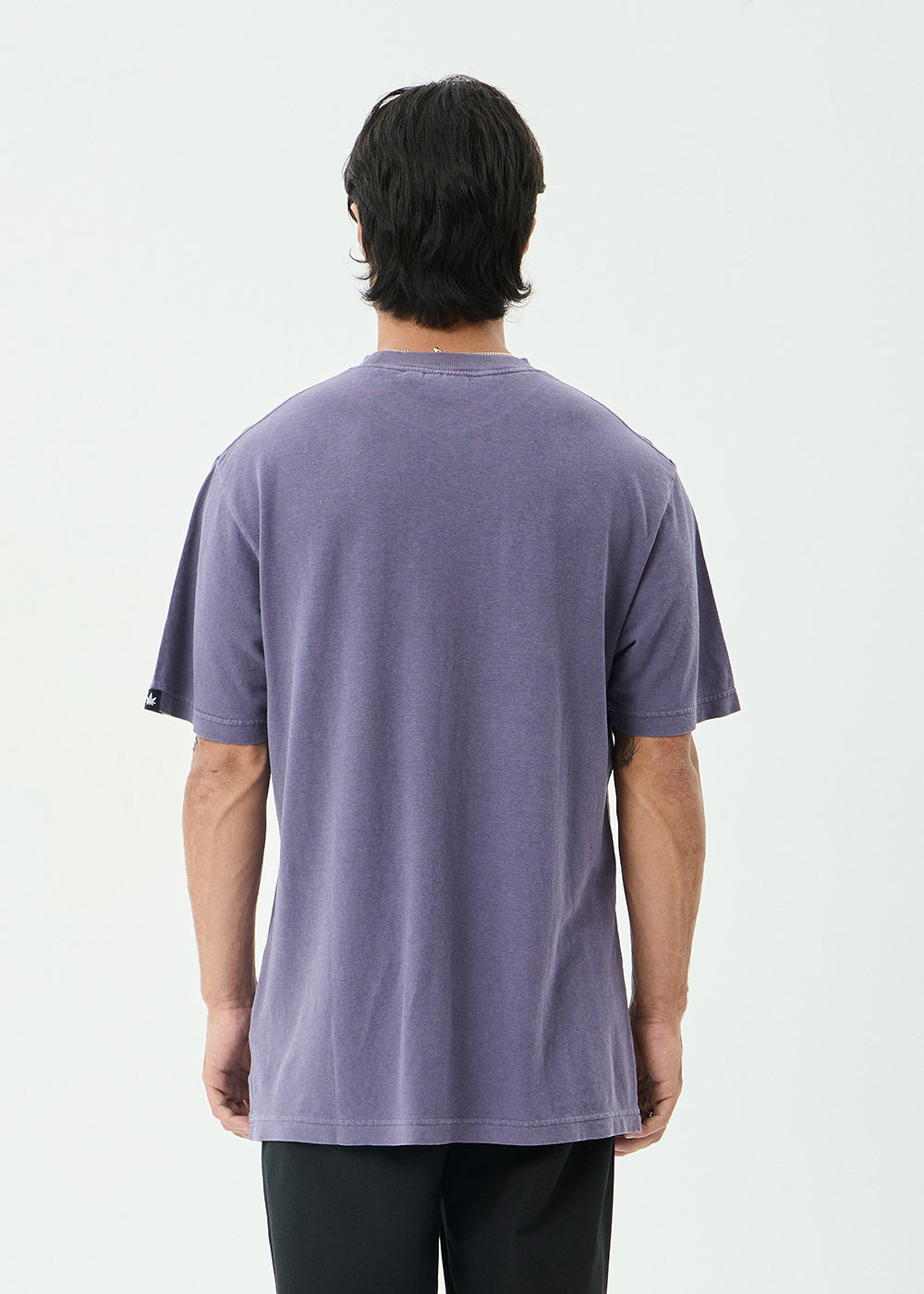 AFENDS Mens Classic - Retro Tee - Vintage Aubergine