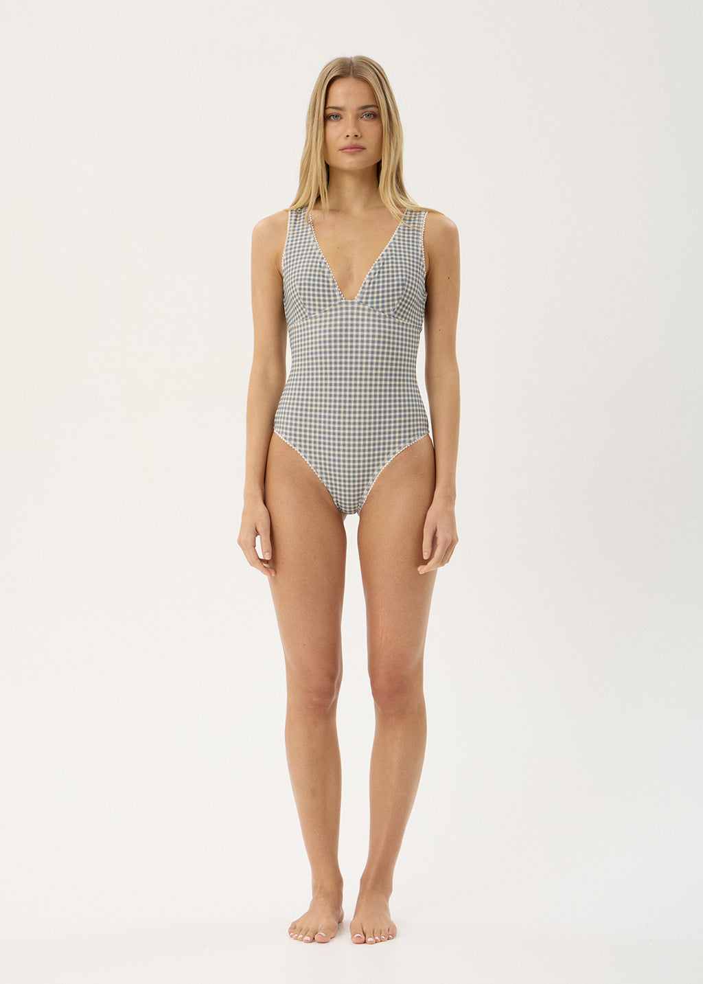 AFENDS Womens Vice - One Piece - Alpine Check