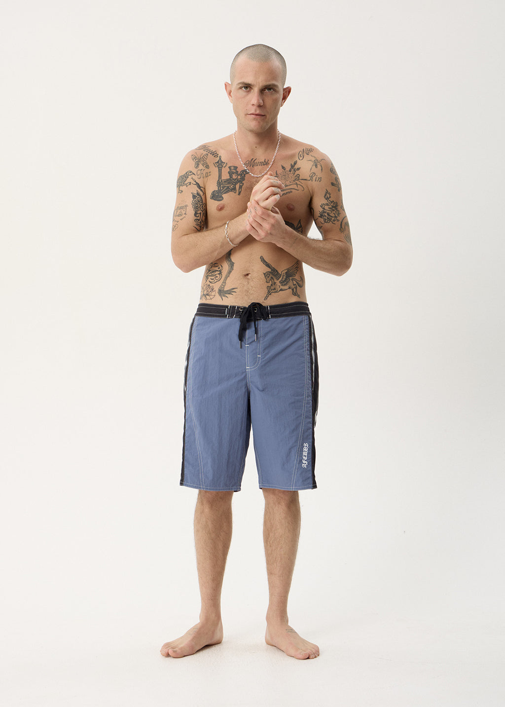 AFENDS Mens Forum - Surf Related V2 Boardshort 22" - Slate Blue
