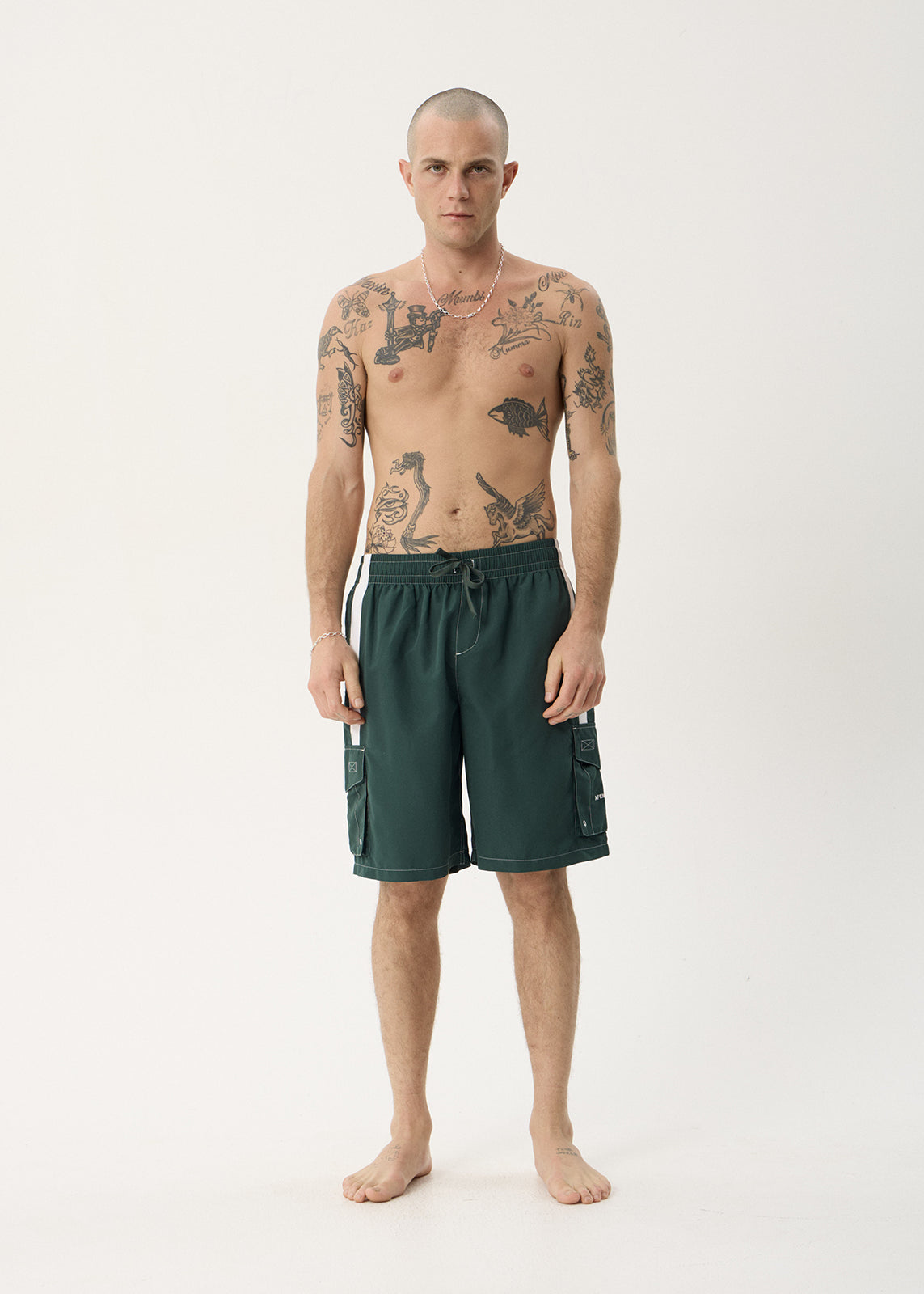 AFENDS Mens House Related - Cargo Short 21" - Pine