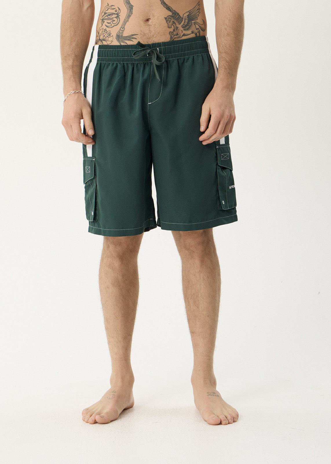 AFENDS Mens House Related - Cargo Short 21" - Pine