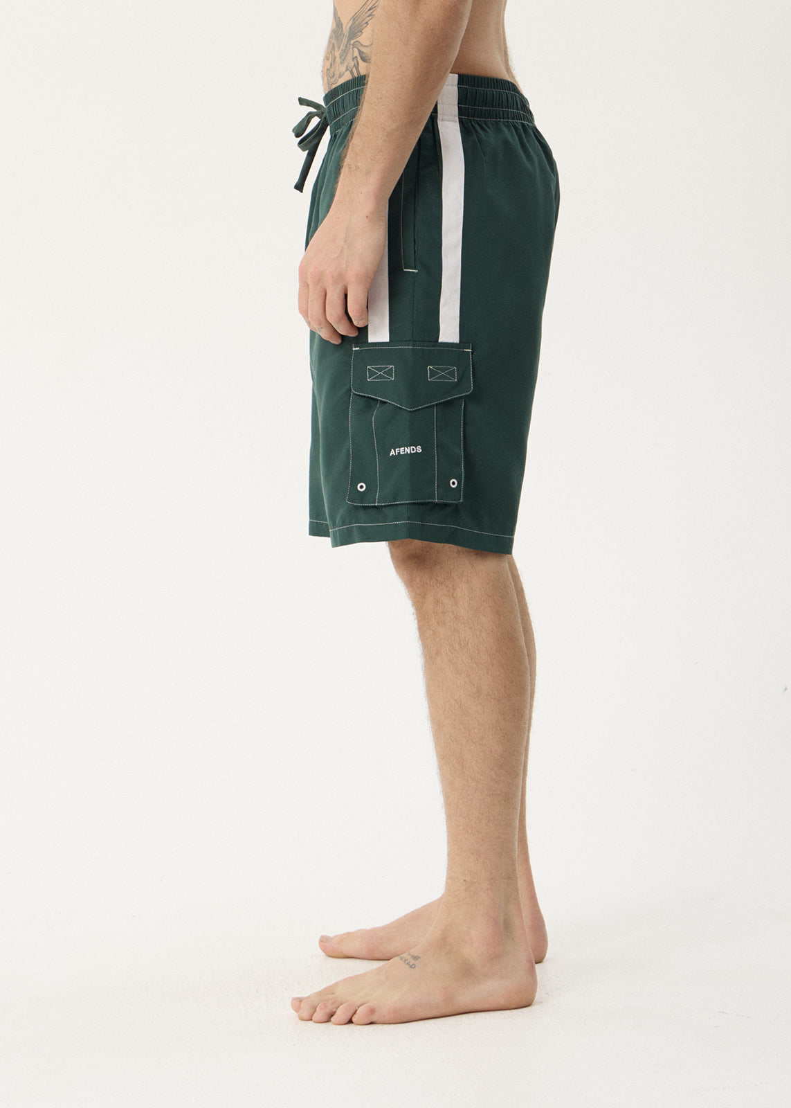 AFENDS Mens House Related - Cargo Short 21" - Pine