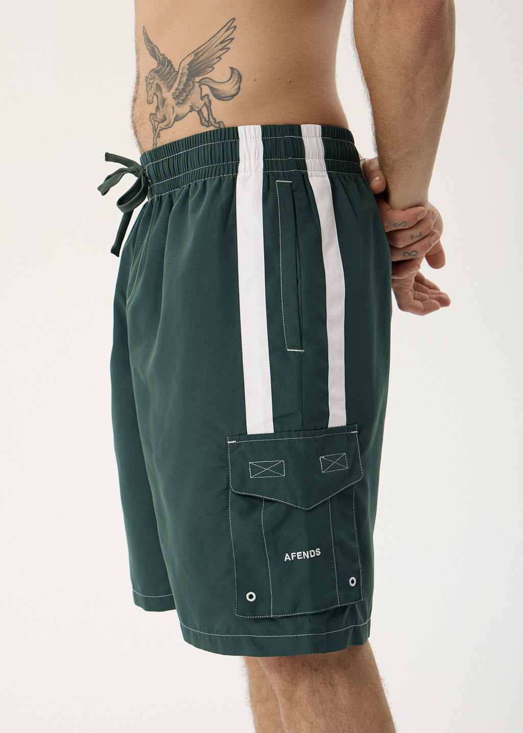 AFENDS Mens House Related - Cargo Short 21" - Pine
