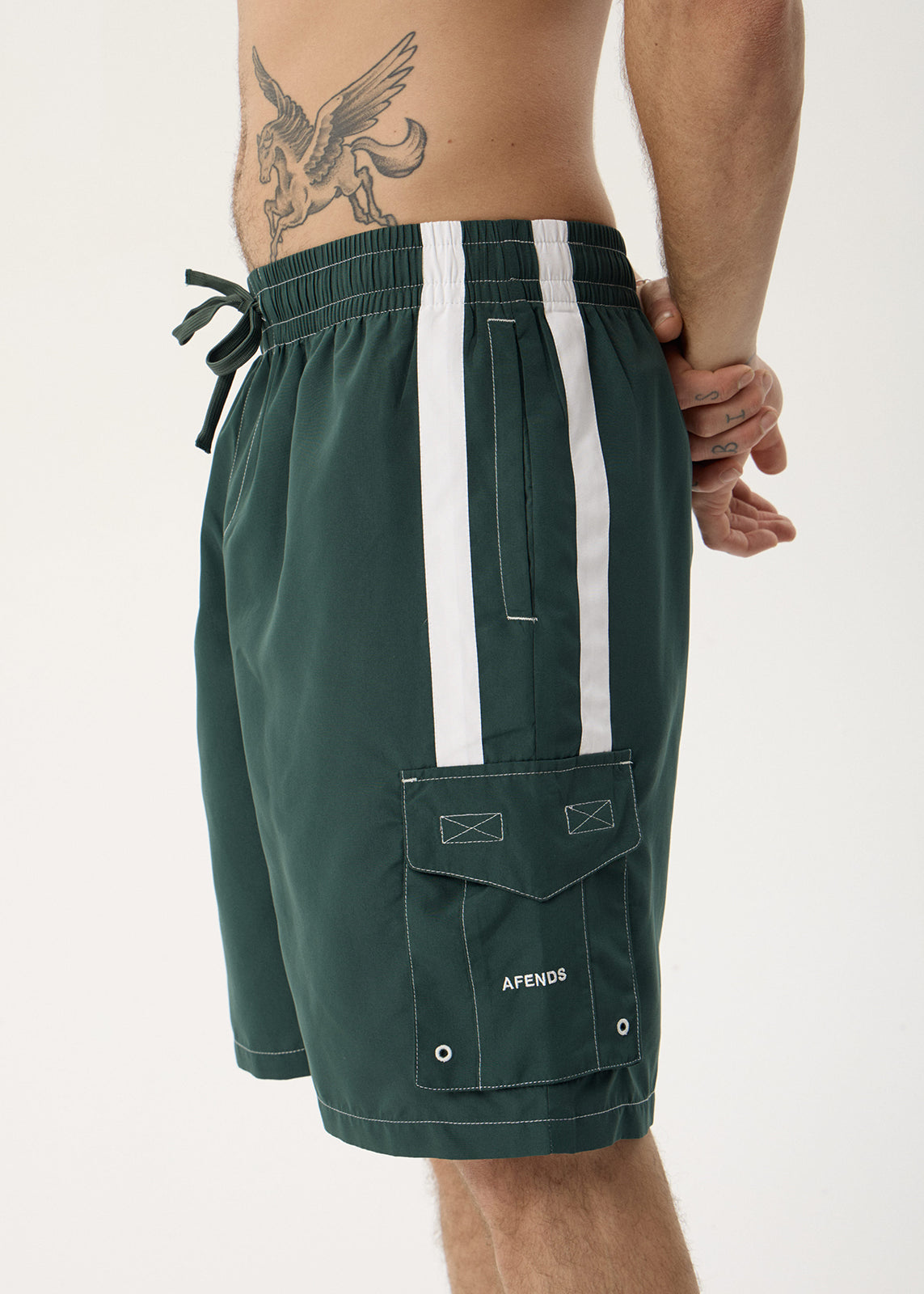 AFENDS Mens House Related - Cargo Short 21" - Pine
