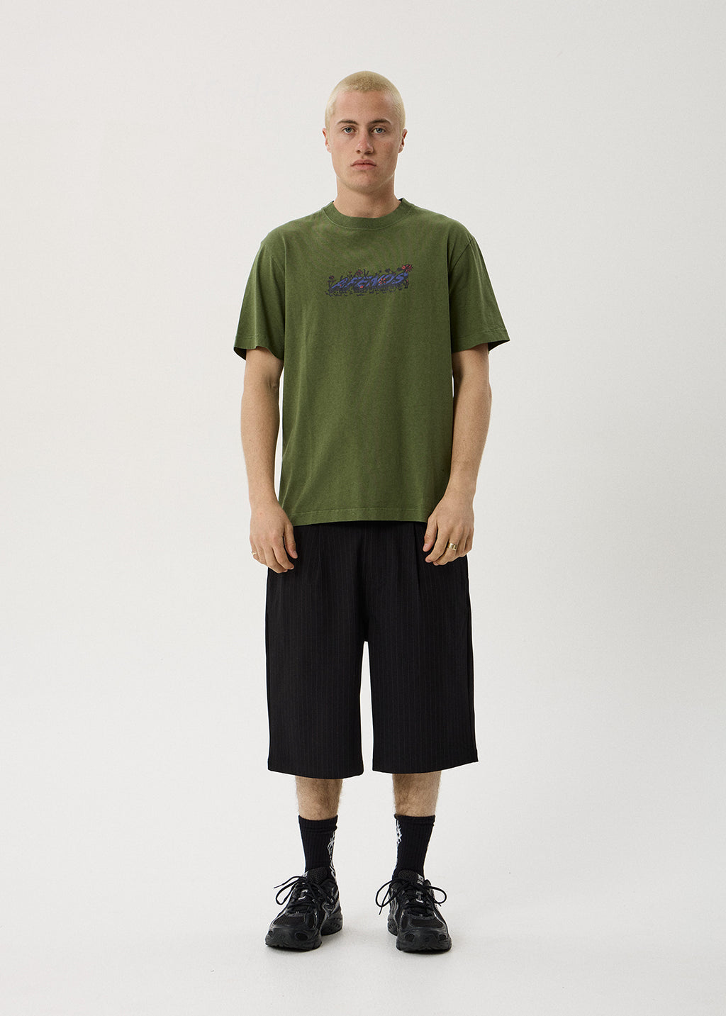 AFENDS Meadow - Retro Tee - Washed Cypress