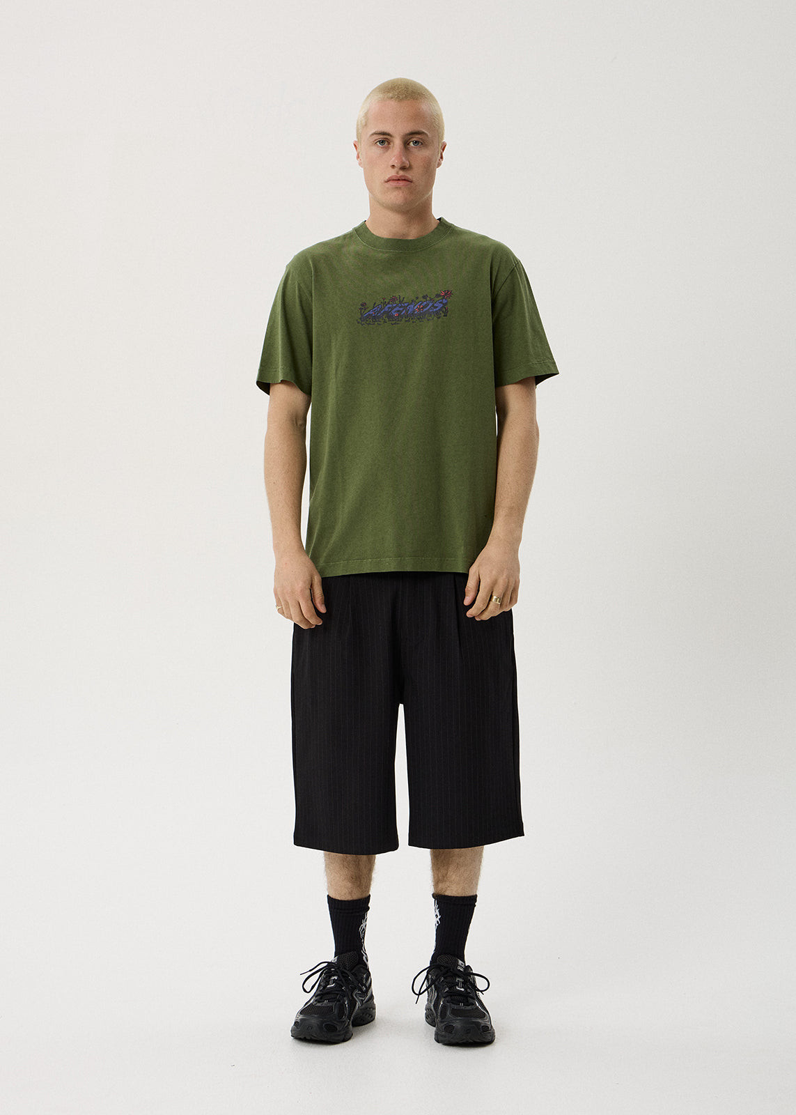 AFENDS Meadow - Retro Tee - Washed Cypress