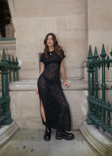 Afends Womens Poet - Lace Maxi Dress - Black - Afends womens poet   lace maxi dress   black 