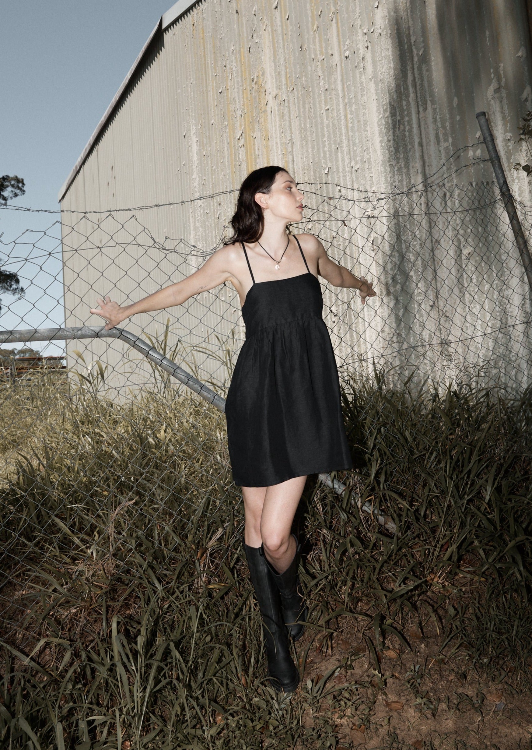AFENDS Womens Maison - Mini Dress - Black AFENDS Womens Maison - Mini Dress - Black