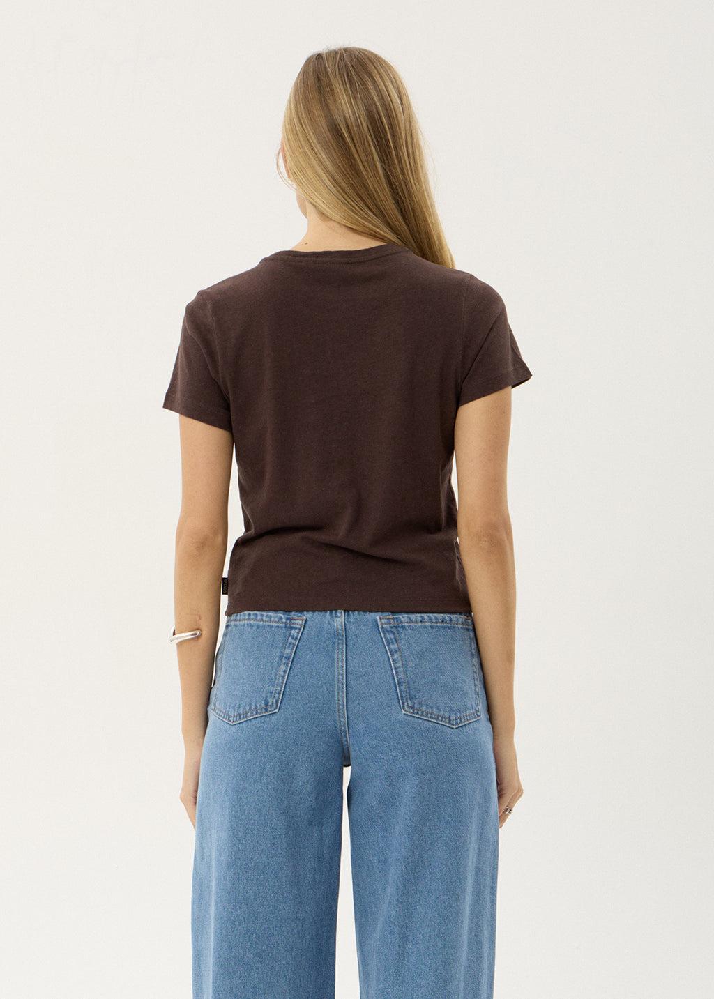 AFENDS Womens Carmen - Baby Tee - Coffee