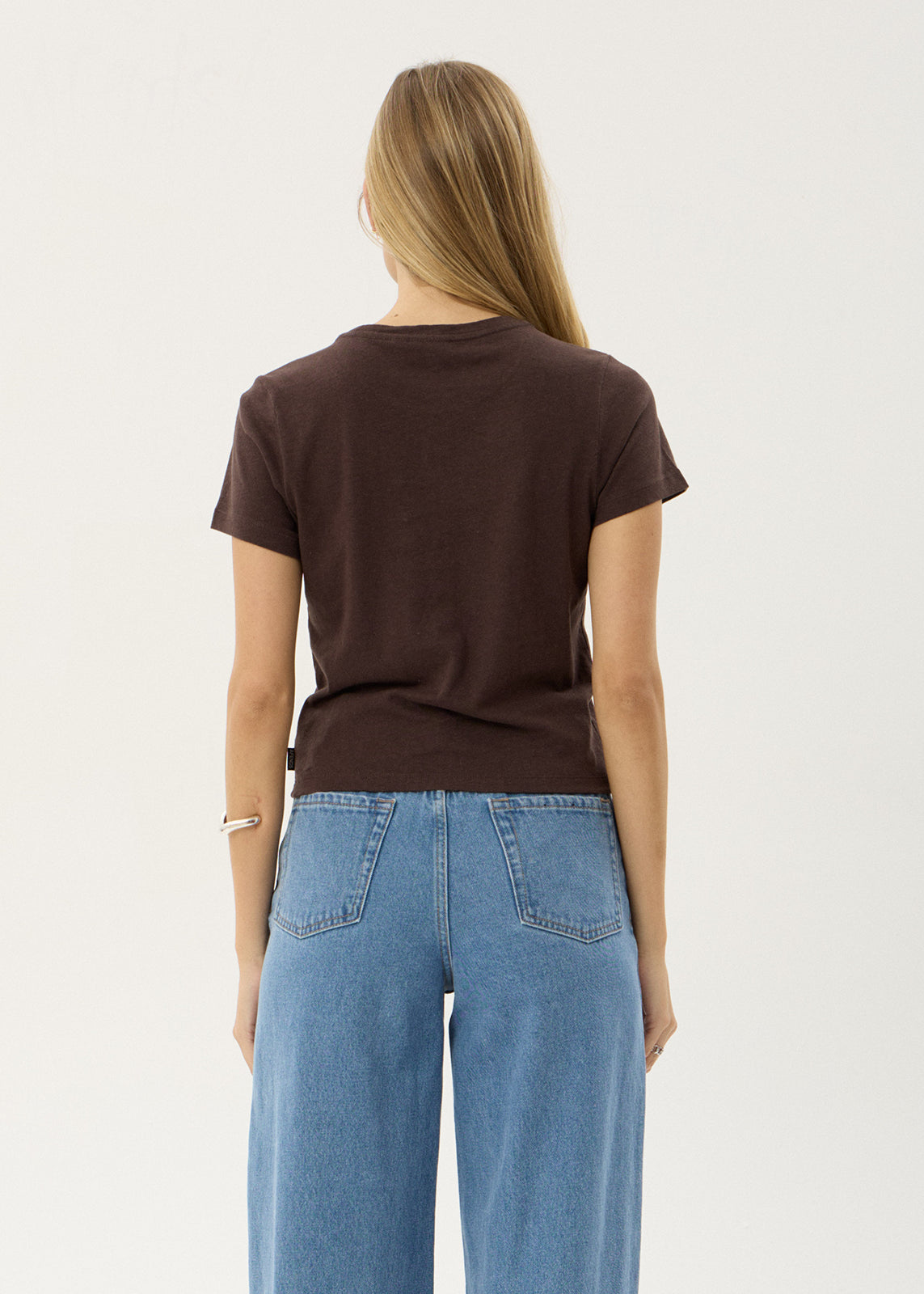 AFENDS Womens Carmen - Baby Tee - Coffee