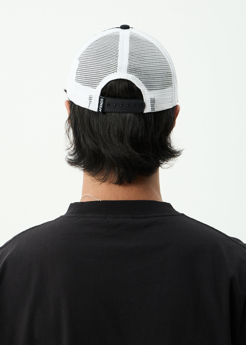 AFENDS Mot - Six Panel Mesh Cap - Stone Black
