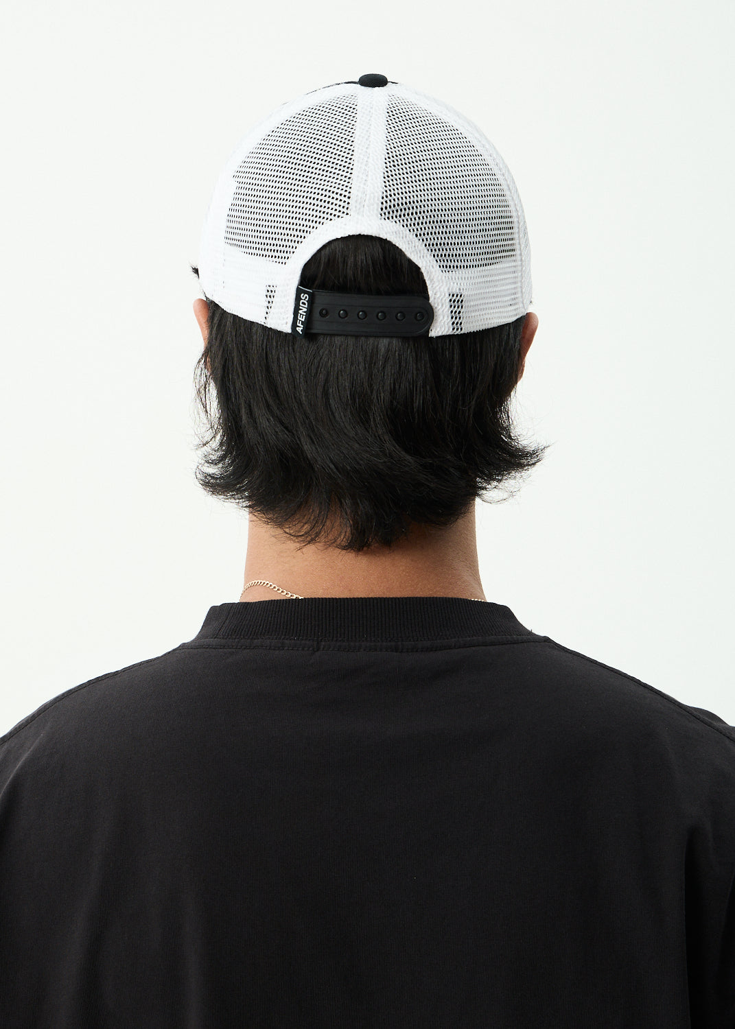 AFENDS Mot - Six Panel Mesh Cap - Stone Black