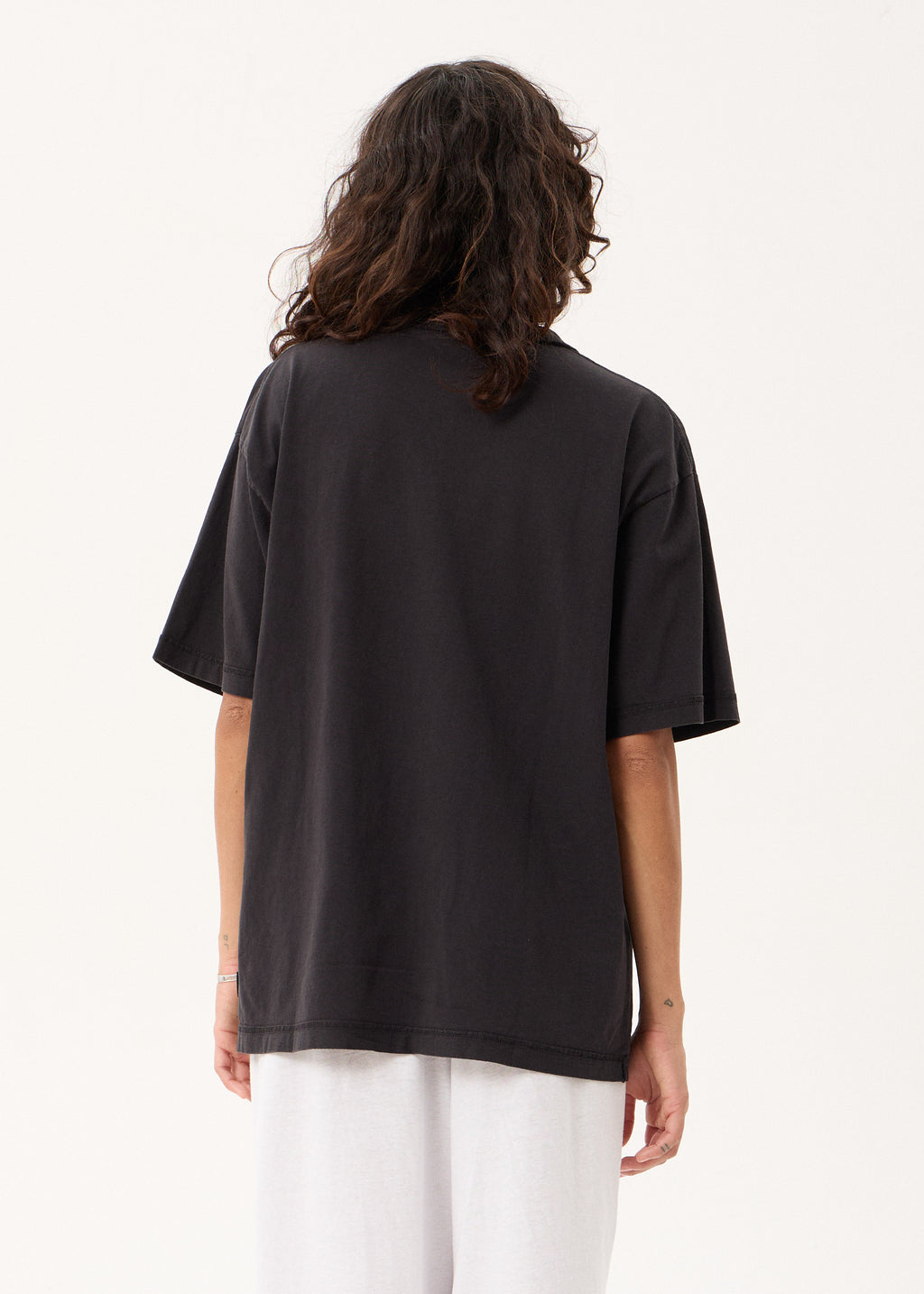 AFENDS Repetition - Boxy Tee - Stone Black