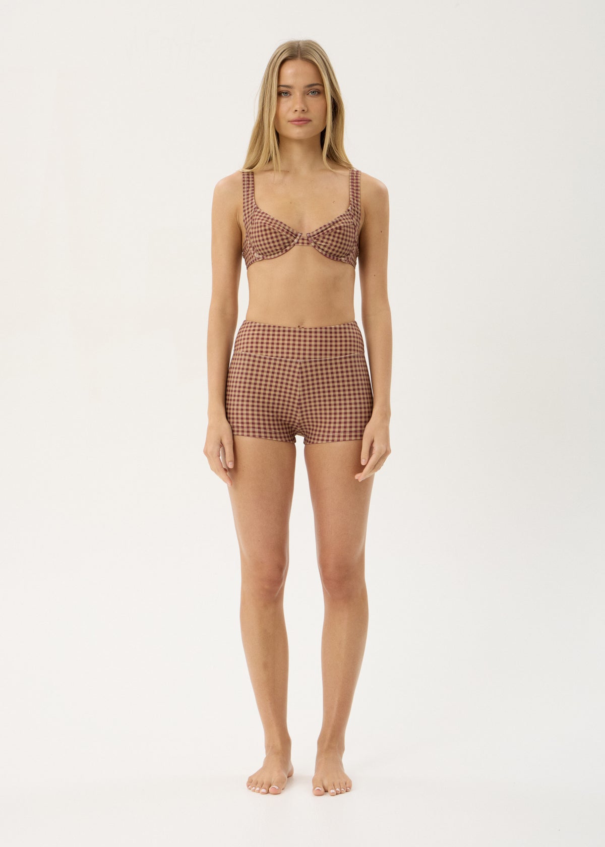 AFENDS Womens Dylan - Bikini Top - Port Gingham