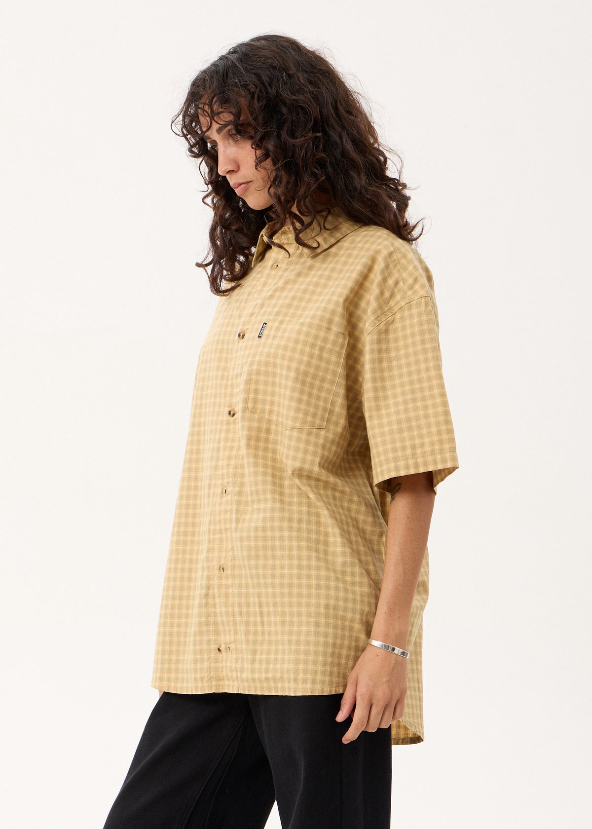AFENDS Lo-Fi - Short Sleeve Shirt - Corn Check