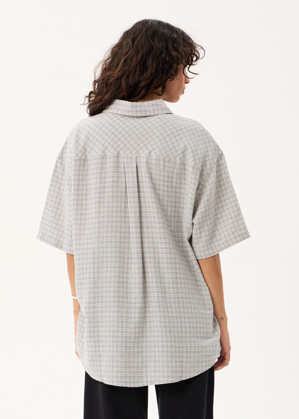 AFENDS Devon - Short Sleeve Shirt - Silver Birch