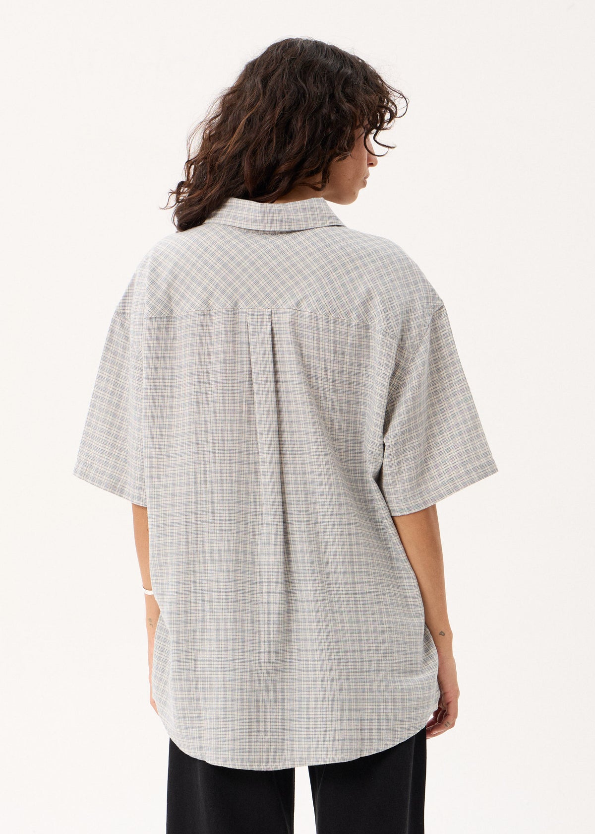 AFENDS Devon - Short Sleeve Shirt - Silver Birch