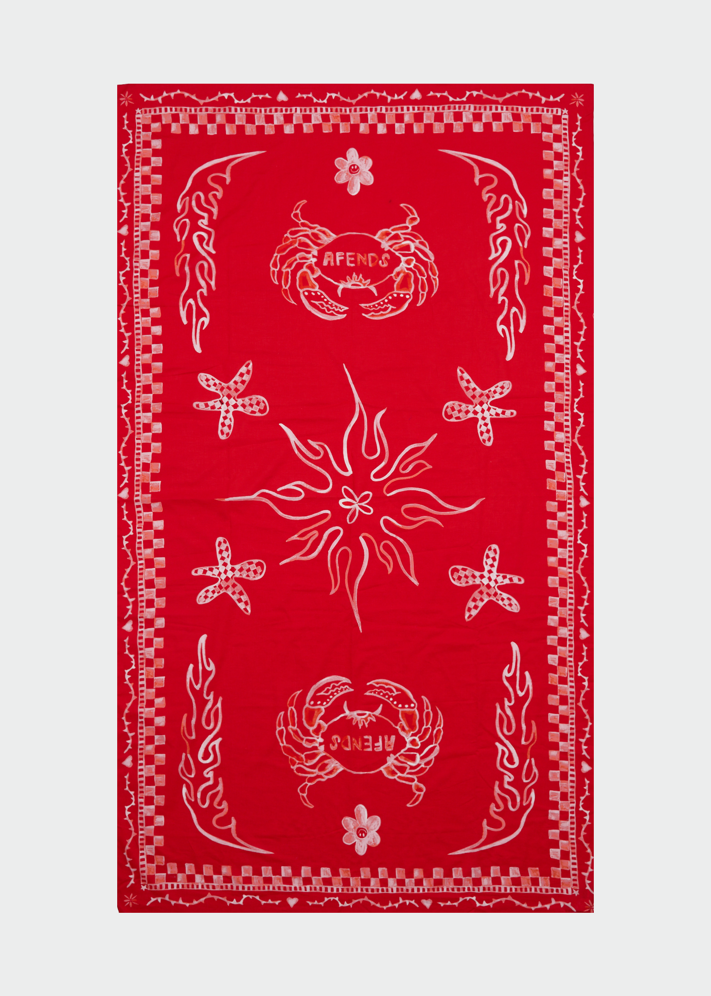 AFENDS Womens Calda - Sarong - Tomato