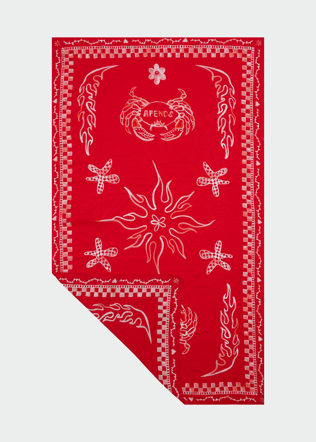 AFENDS Womens Calda - Sarong - Tomato