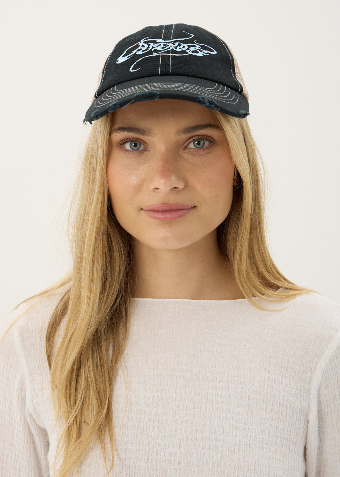 AFENDS Unisex Razor - Six Panel Mesh Cap - Black