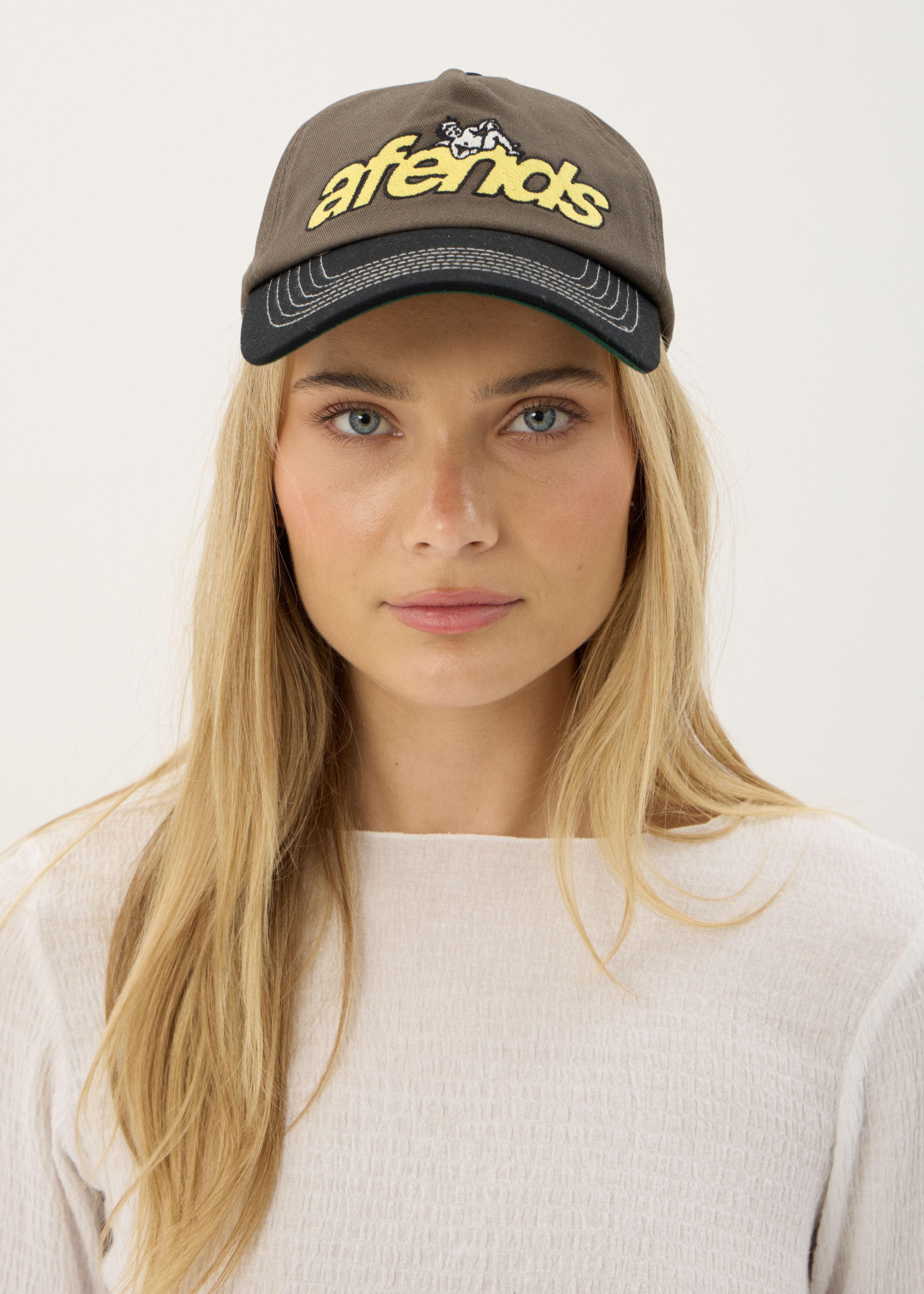 AFENDS Unisex Angel Boy - Five Panel Cap - Fossil