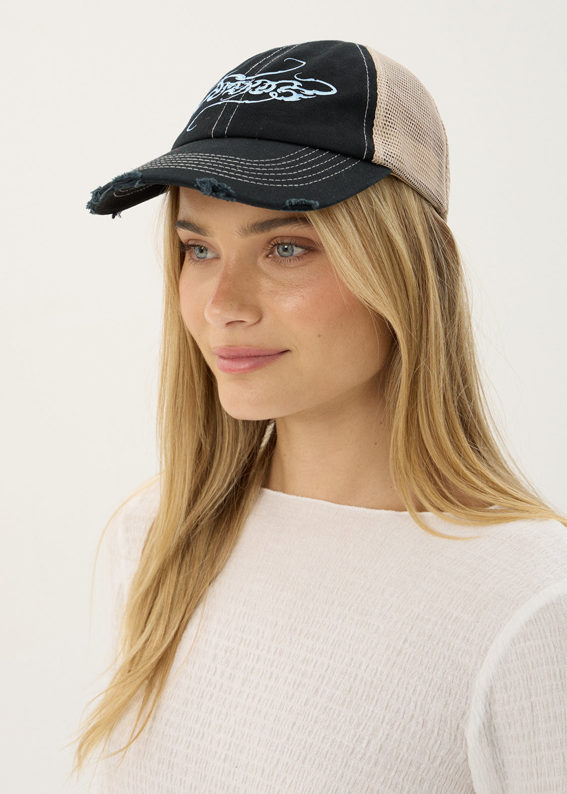 AFENDS Unisex Razor - Six Panel Mesh Cap - Black